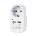 Зарядное устройство Energenie EG-ACU2-02, Белый