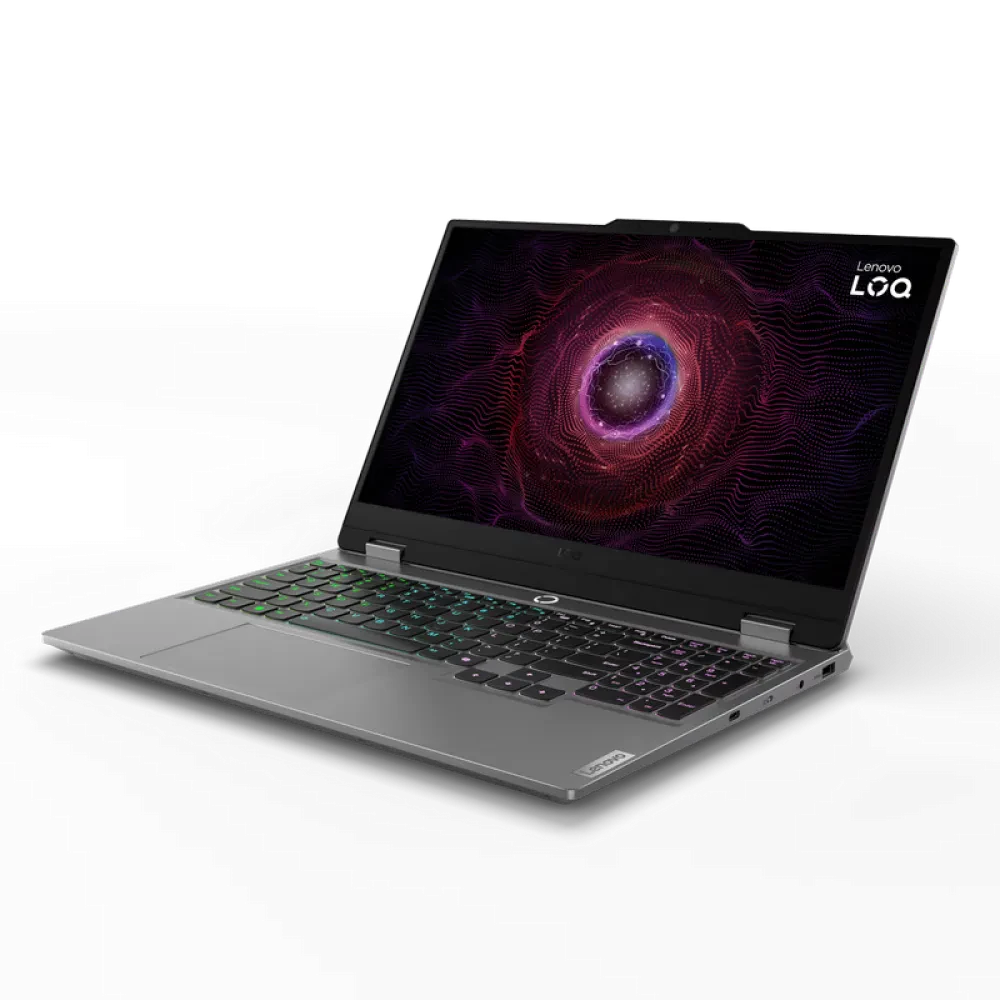 Laptop Gaming 15,6" Lenovo LOQ 15ARP9, Luna Grey, AMD Ryzen 7 7435HS, 24GB/1024GB, Fără SO