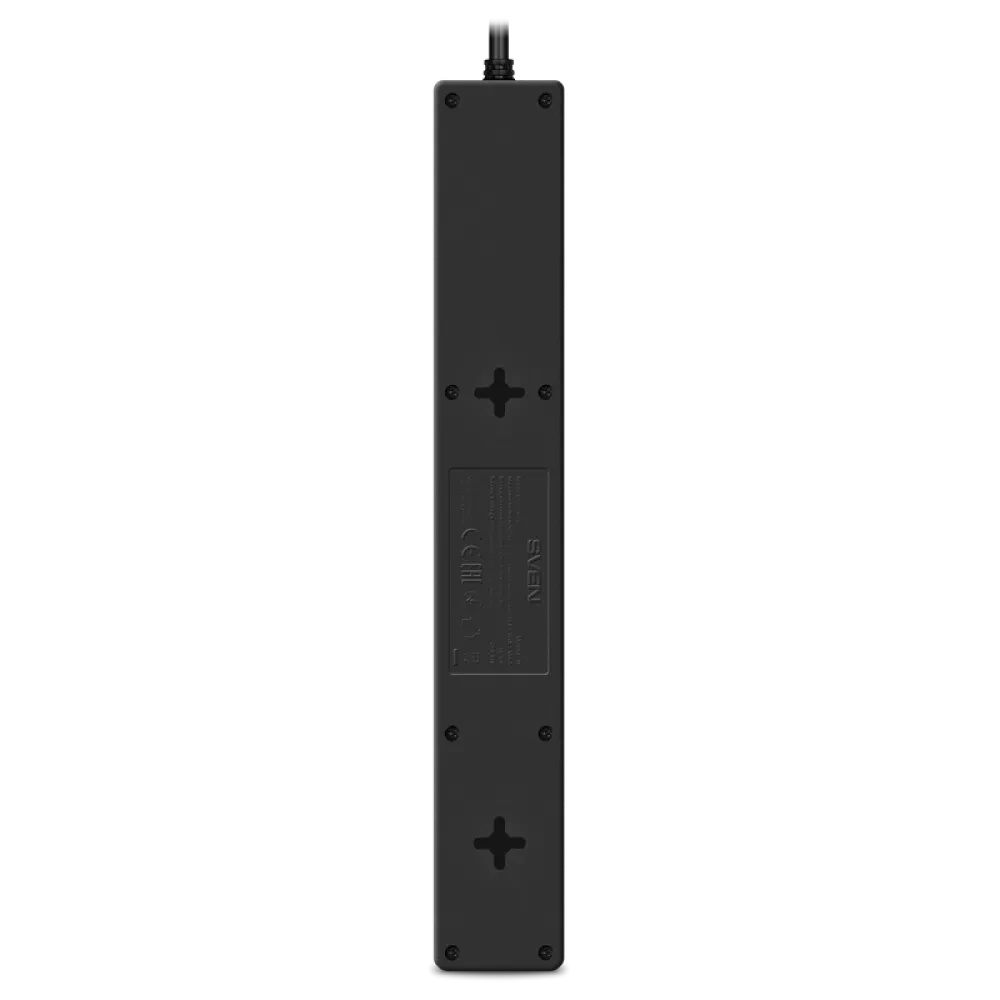 Prelungitor electric SVEN SF-06E-16, 6 Prize, 5m, Negru