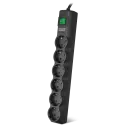 Prelungitor electric SVEN SF-06E-16, 6 Prize, 5m, Negru
