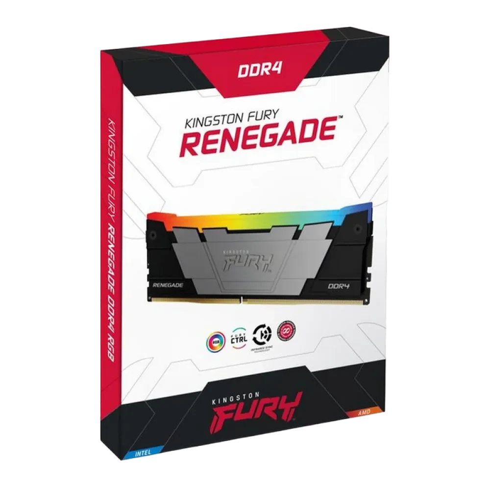 Оперативная память Kingston FURY Renegade RGB, DDR4 SDRAM, 3200 МГц, 64Гб, KF432C16RB2AK2/64