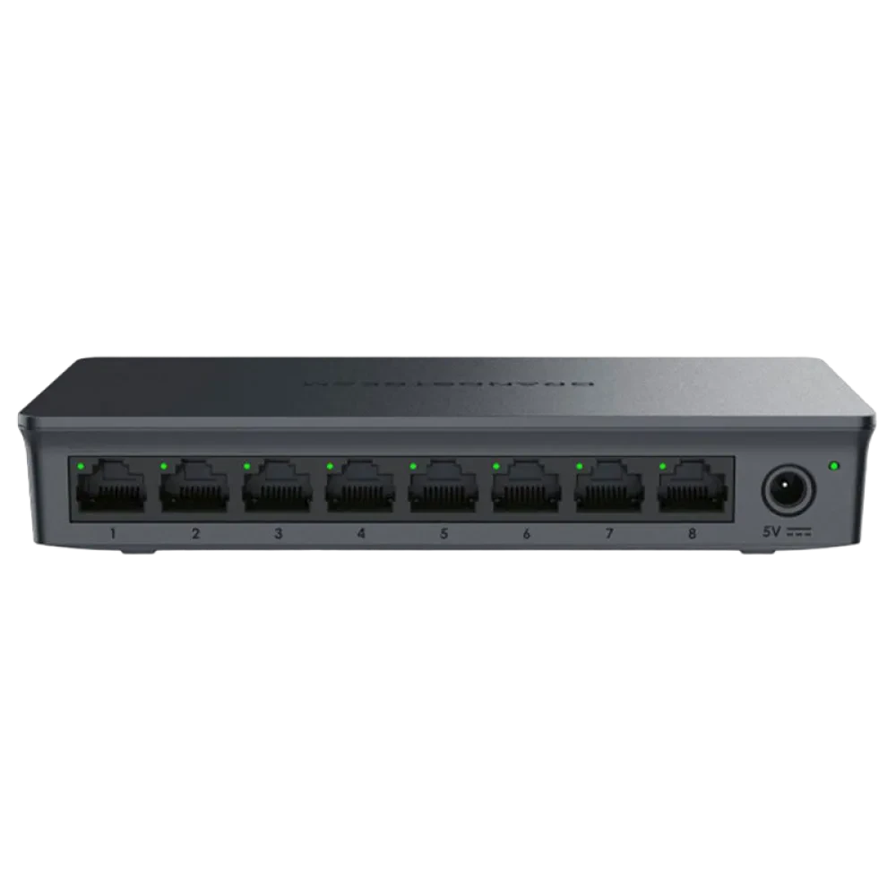 Switch de rețea Grandstream GWN7701, 8x 10/100/1000 Mbps