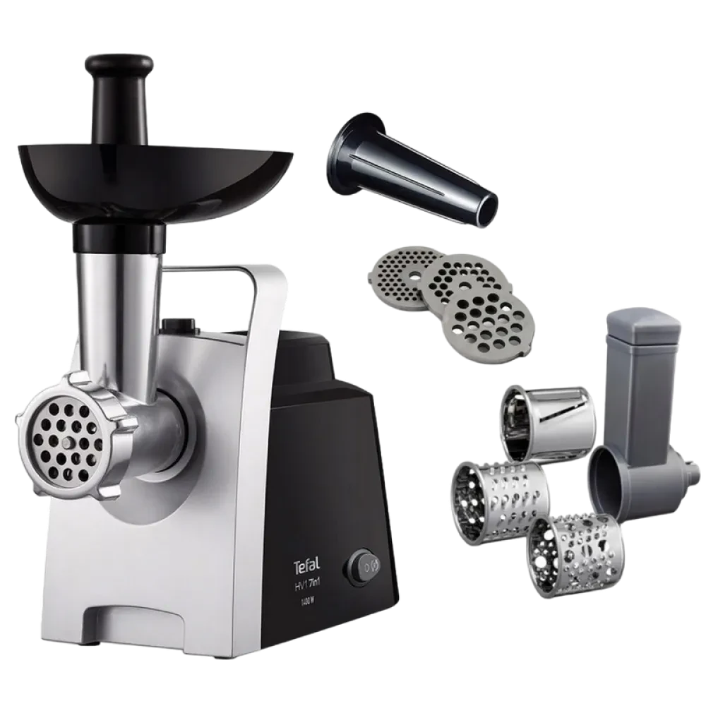 Mașină de tocat carne Tefal NE108831, Negru Argintiu