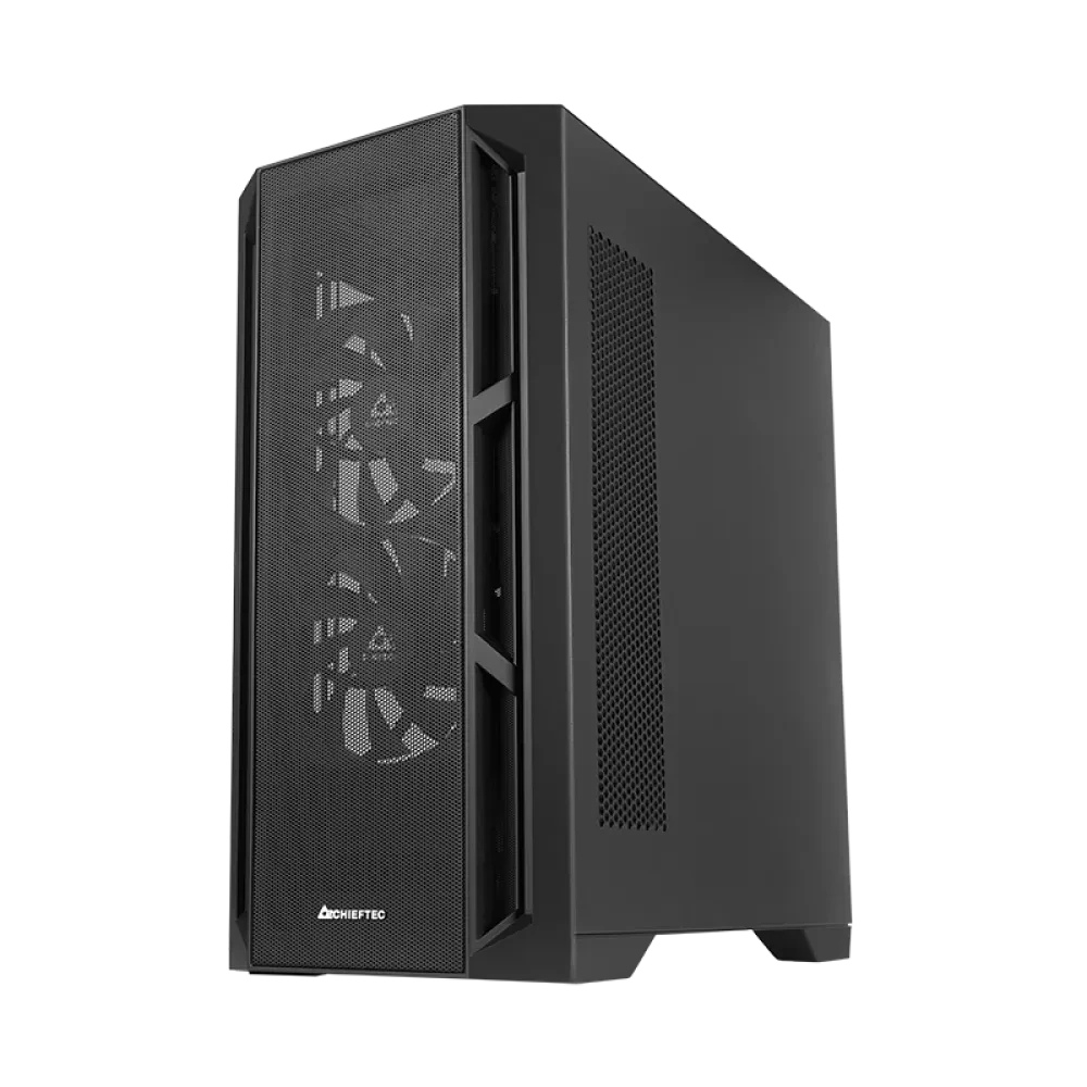 Компьютерный корпус Chieftec GA-01B-M-OP, Midi-Tower, , Чёрный