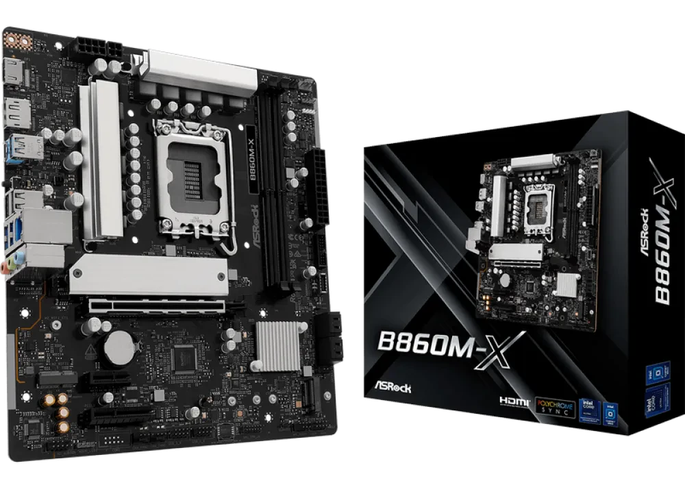 Материнская плата ASRock B860M-X, LGA1851, Intel B860, Micro-ATX