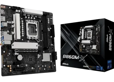 Placă de bază ASRock B860M-X, LGA1851, Intel B860, Micro-ATX