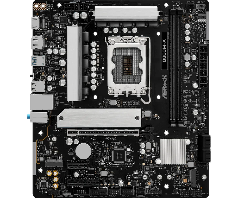 Материнская плата ASRock B860M-X, LGA1851, Intel B860, Micro-ATX