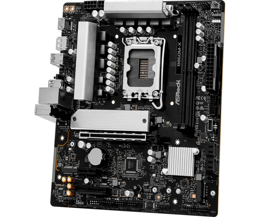 Материнская плата ASRock B860M-X, LGA1851, Intel B860, Micro-ATX