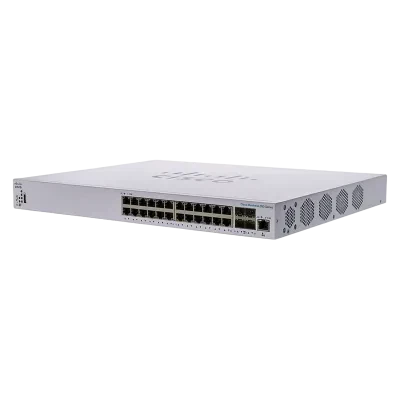 Switch de rețea Cisco CBS350-24XS, 20x 10/100/1000/10000 Mbps, 4x SFP+