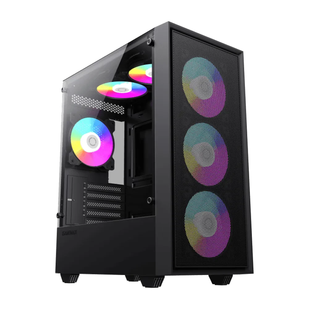 Компьютерный корпус Gamemax Storm, Mini-Tower, Без блока питания, Чёрный