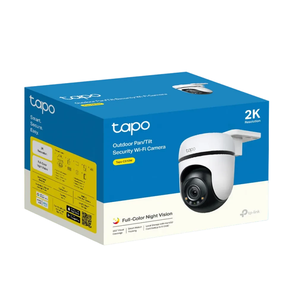 Умная камера видеонаблюдения TP-LINK TAPO C510W, Белый