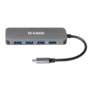 USB-концентратор D-Link DUB-2340, Серый