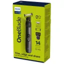 Trimmer pentru bărbați Philips OneBlade Pro 360 QP6551/15, Crom