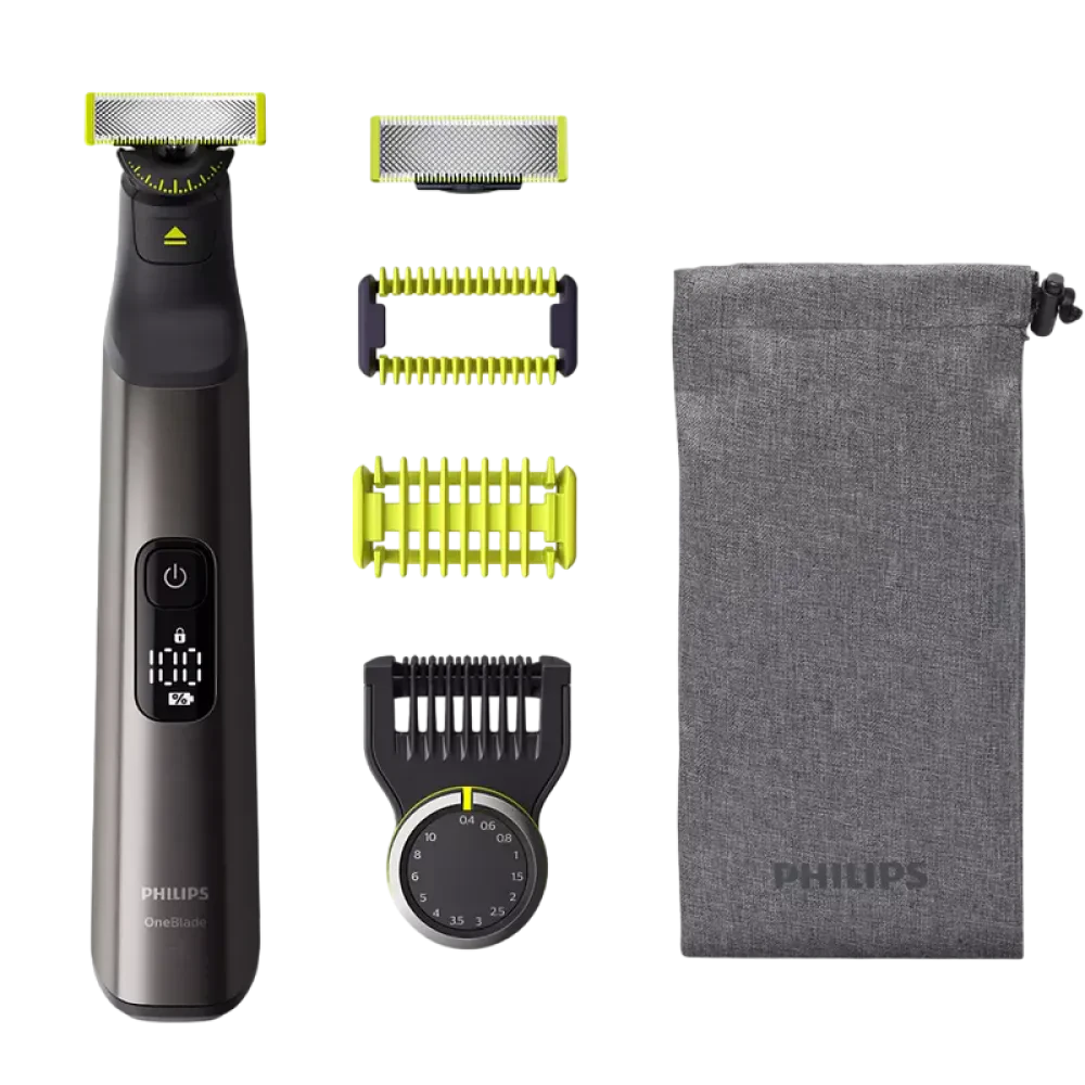 Trimmer pentru bărbați Philips OneBlade Pro 360 QP6551/15, Crom