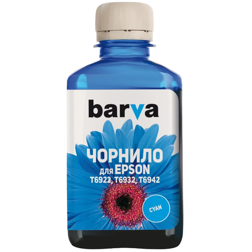 Контейнер с чернилами Barva T6931, 180мл, Голубой