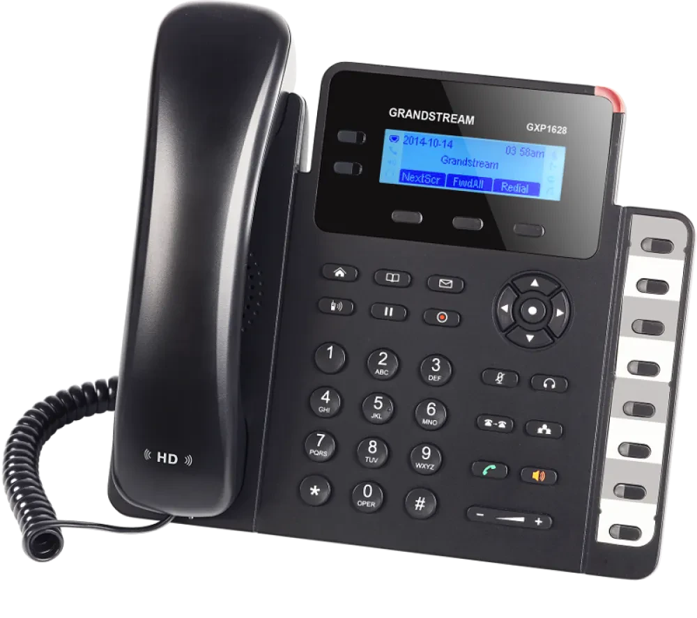 Telefon IP Grandstream GXP1628, Negru
