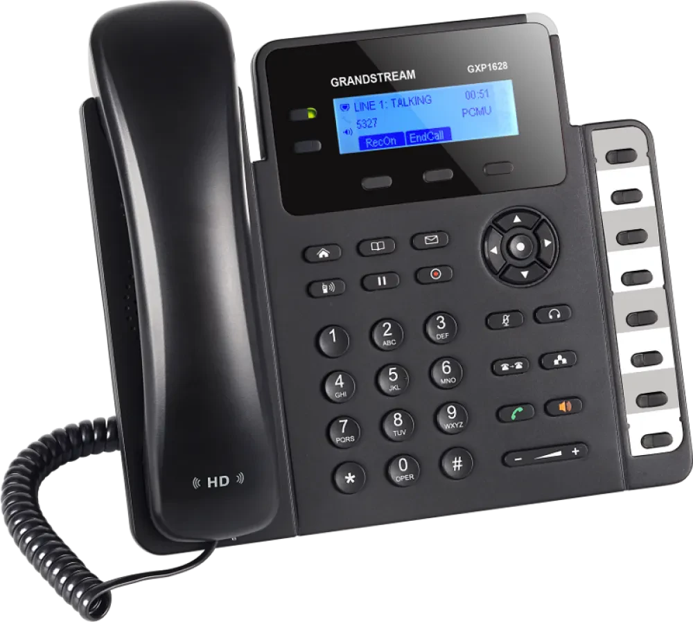Telefon IP Grandstream GXP1628, Negru