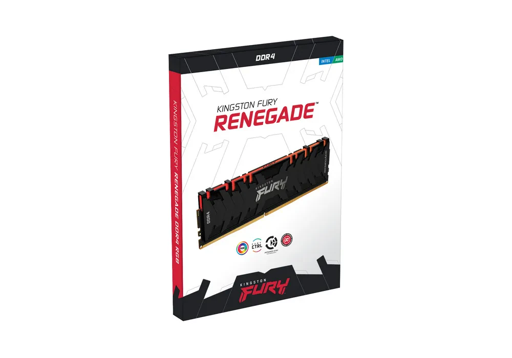 Memorie RAM Kingston FURY Renegade RGB, DDR4 SDRAM, 3200 MHz, 16GB, KF432C16RBAK2/16
