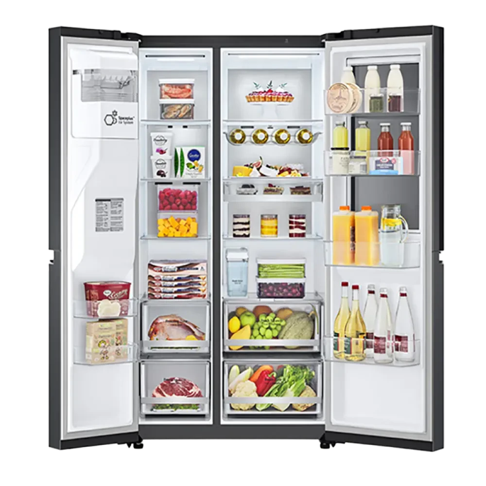 Frigider LG GSXV91MCAE, InstaView Door-in-Door™, Negru