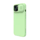 Husă Nillkin iPhone 14 Plus, CamShield Silky Silicone, Verde