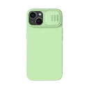 Husă Nillkin iPhone 14 Plus, CamShield Silky Silicone, Verde