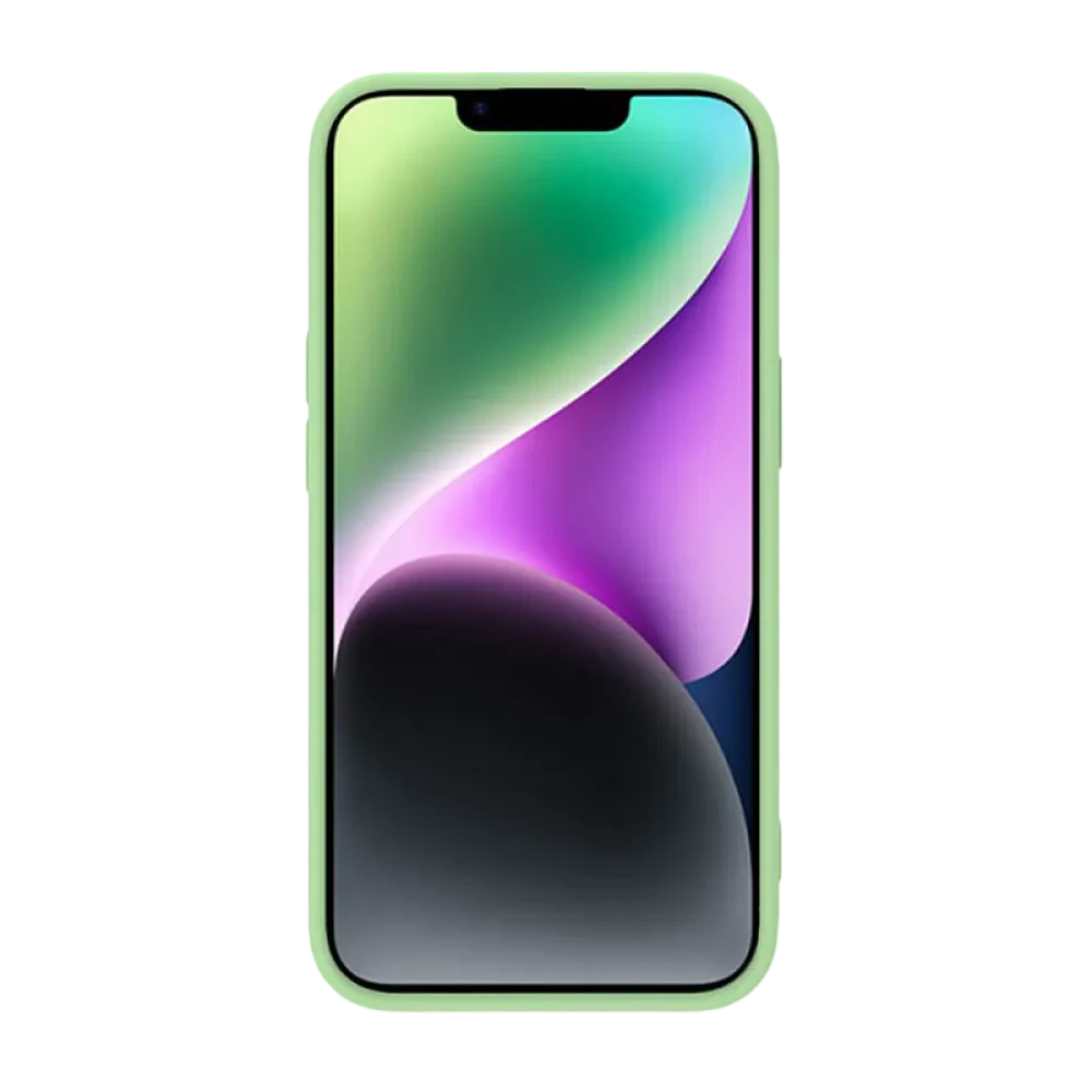 Husă Nillkin iPhone 14 Plus, CamShield Silky Silicone, Verde