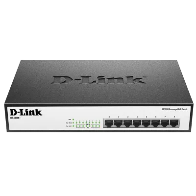 Comutator PoE D-Link DES-1008P+, 8x IEEE 802.3af/at