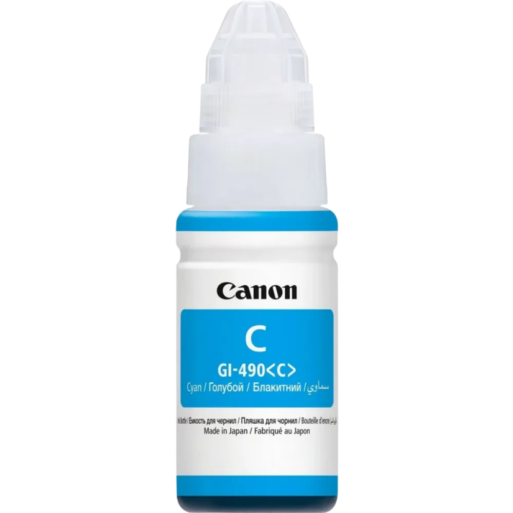 Контейнер с чернилами Canon GI-490, 70мл, Голубой