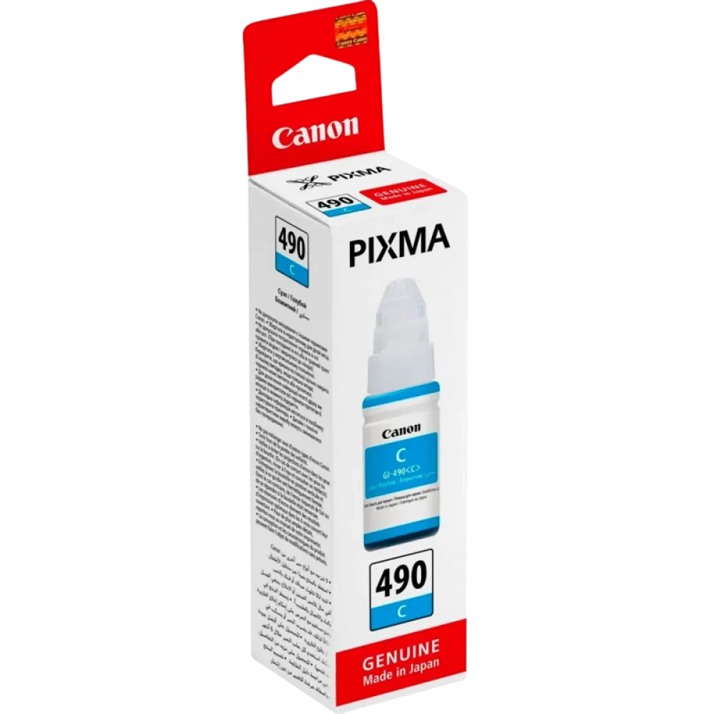 Контейнер с чернилами Canon GI-490, 70мл, Голубой