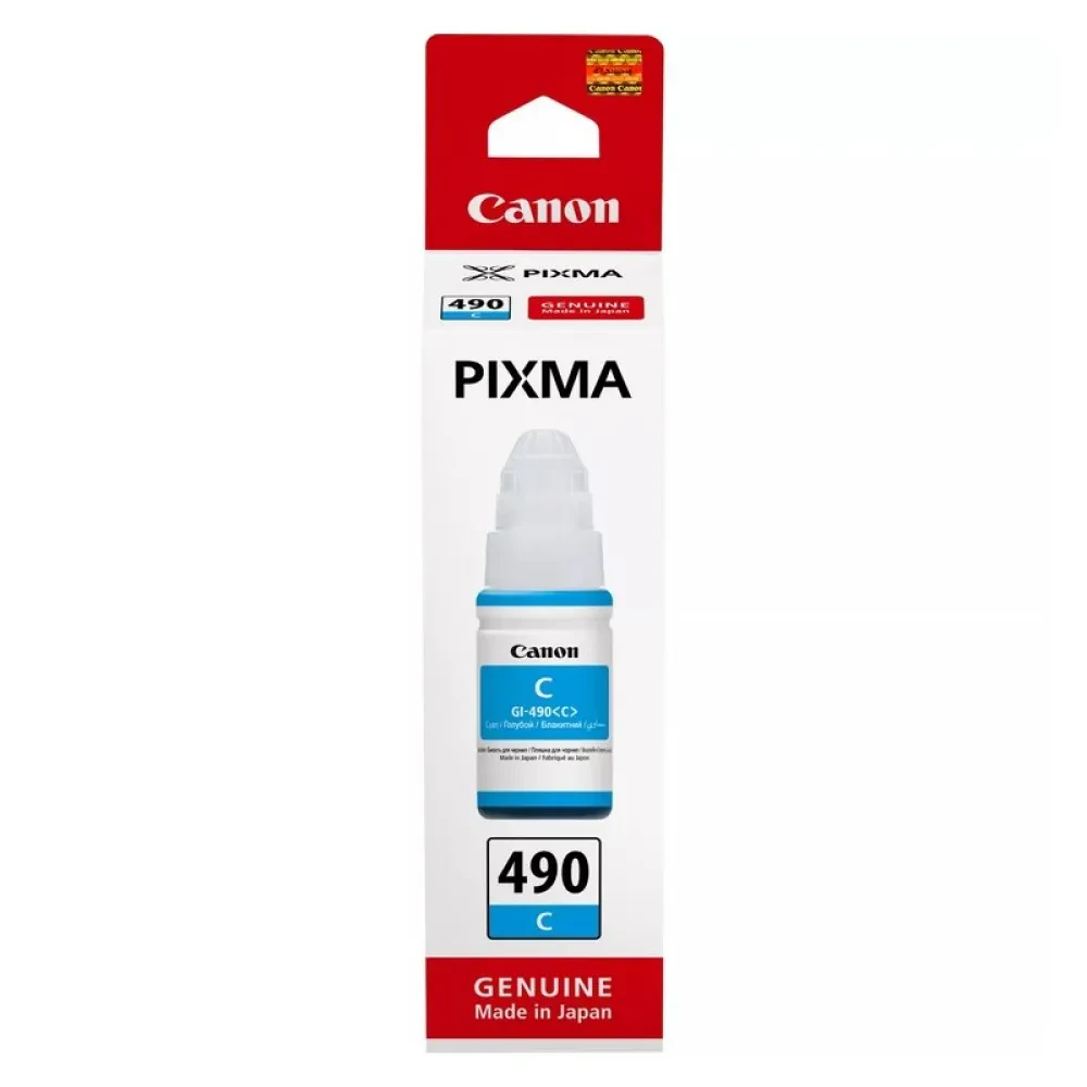Контейнер с чернилами Canon GI-490, 70мл, Голубой