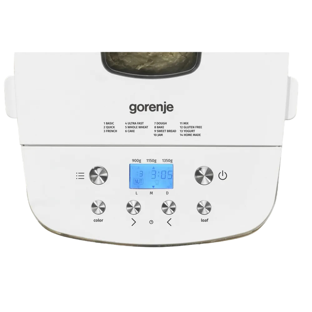 Хлебопечка Gorenje BM1350W, Белый
