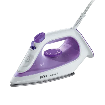 Утюг Braun SI1080VI, 2000Вт, Белый | Фиолетовый
