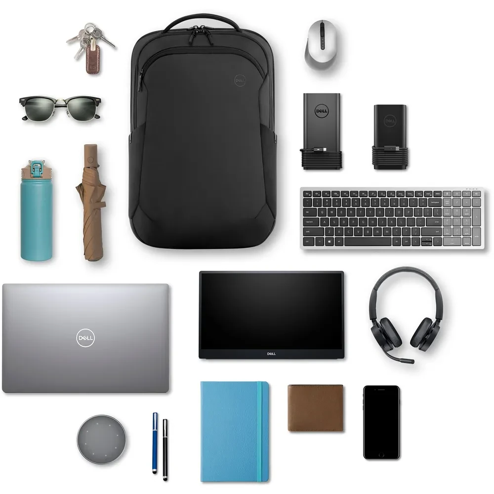 Rucsac pentru Laptop DELL Ecoloop Pro, 17", Textil, Negru