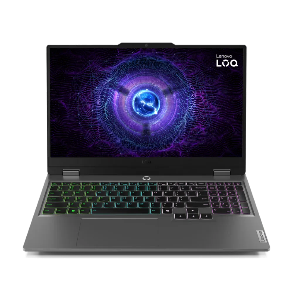 Laptop Gaming 15,6" Lenovo LOQ 15IRX9, Luna Grey, Intel Core i7-13650HX, 24GB/1024GB, Fără SO