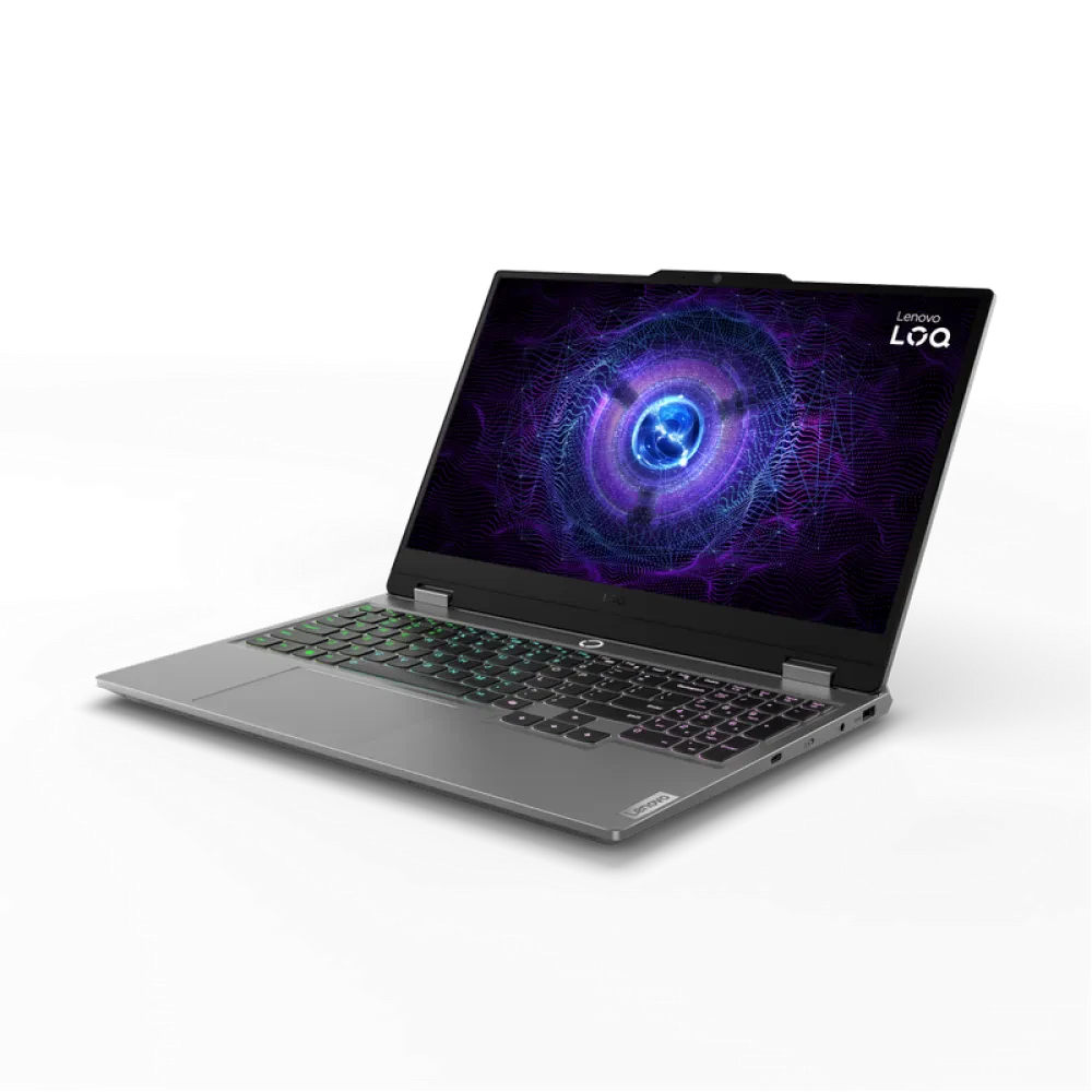 Laptop Gaming 15,6" Lenovo LOQ 15IRX9, Luna Grey, Intel Core i7-13650HX, 24GB/1024GB, Fără SO