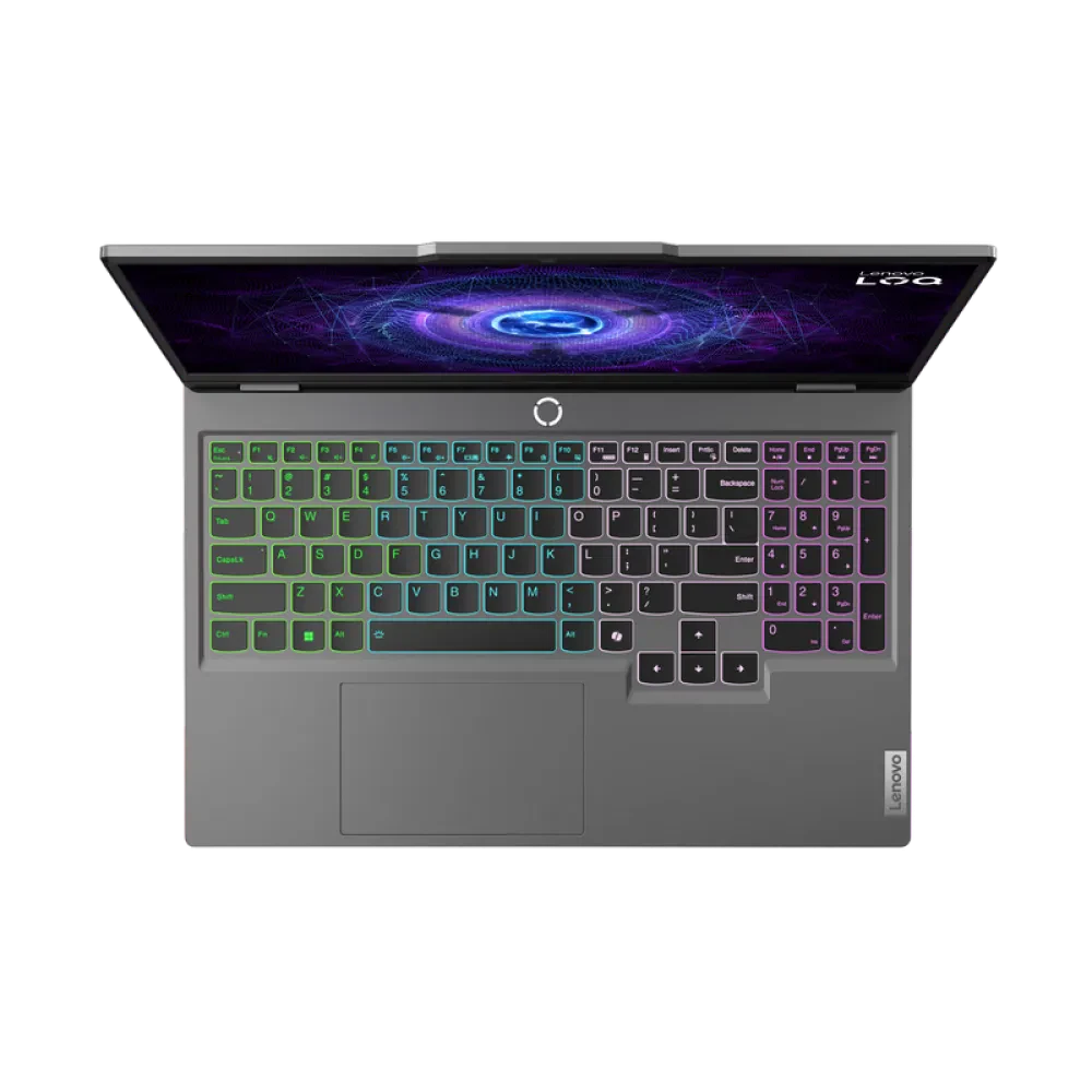 Laptop Gaming 15,6" Lenovo LOQ 15IRX9, Luna Grey, Intel Core i7-13650HX, 24GB/1024GB, Fără SO