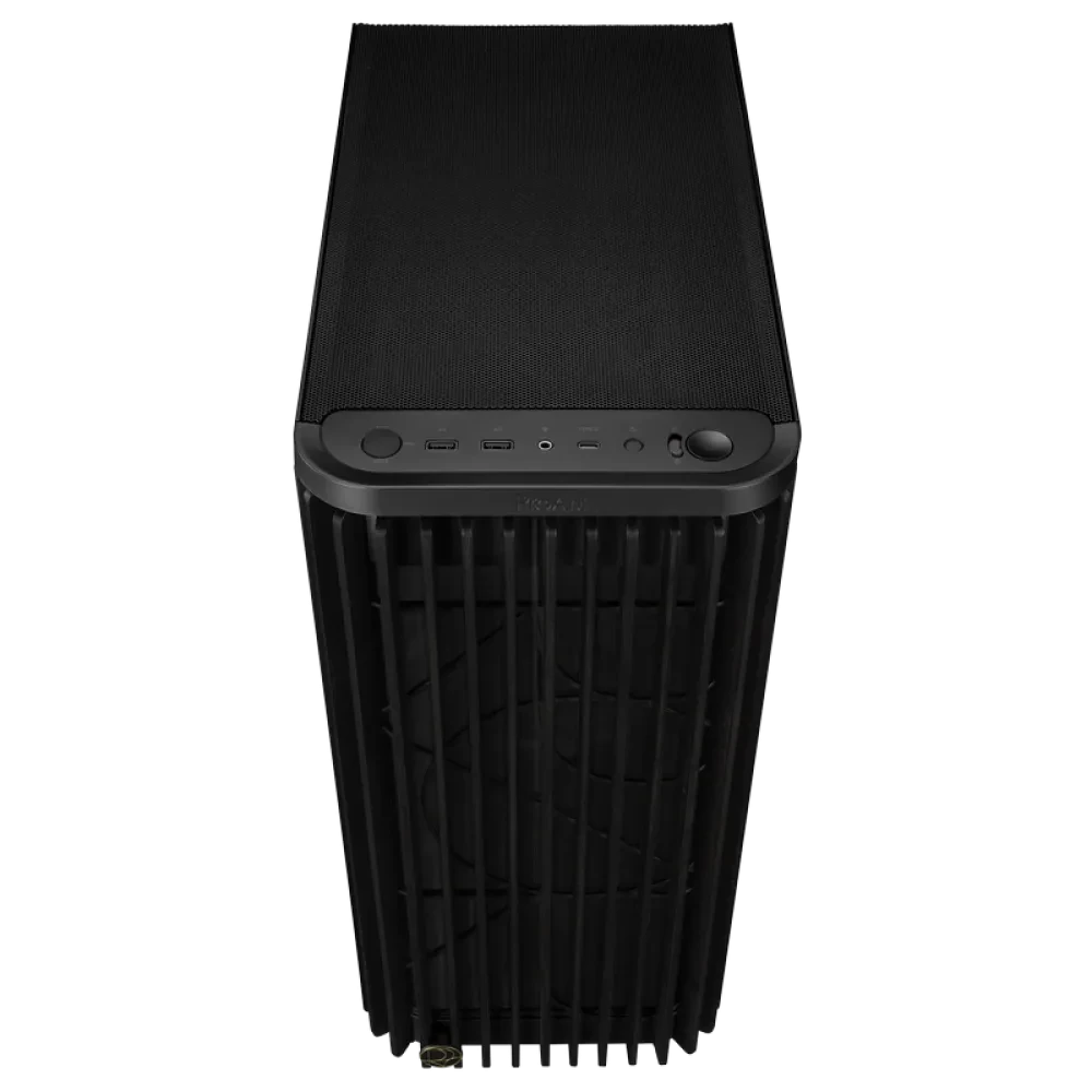 Carcasă PC ASUS ProArt PA401 Wood TG, Midi-Tower, Fără PSU, Negru