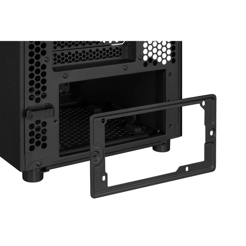 Carcasă PC ASUS ProArt PA401 Wood TG, Midi-Tower, Fără PSU, Negru