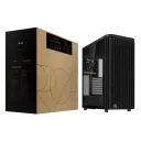 Carcasă PC ASUS ProArt PA401 Wood TG, Midi-Tower, Fără PSU, Negru