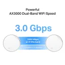 Whole-Home Mesh Dual Band Wi-Fi 6 System TP-LINK, "Deco X50-PoE(2-pack)", 3000Mbps, MU-MIMO, 2.5Gbps