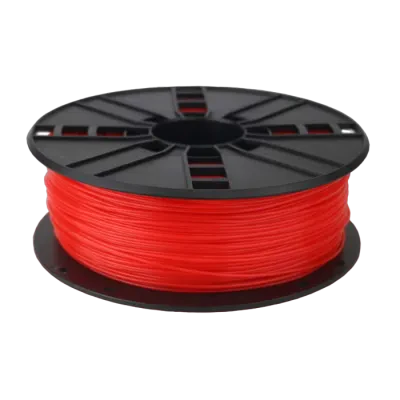 Filament pentru imprimantă 3D Gembird 3DP-PLA1.75-01-FR, PLA, Roșu Fluorescent, 1.75 mm, 1kg
