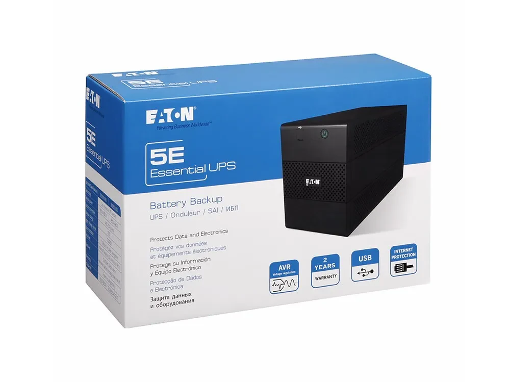 Sursă de alimentare neîntreruptibilă Eaton 5E650IUSBDIN, Linear-interactiv, 650VA, Turn