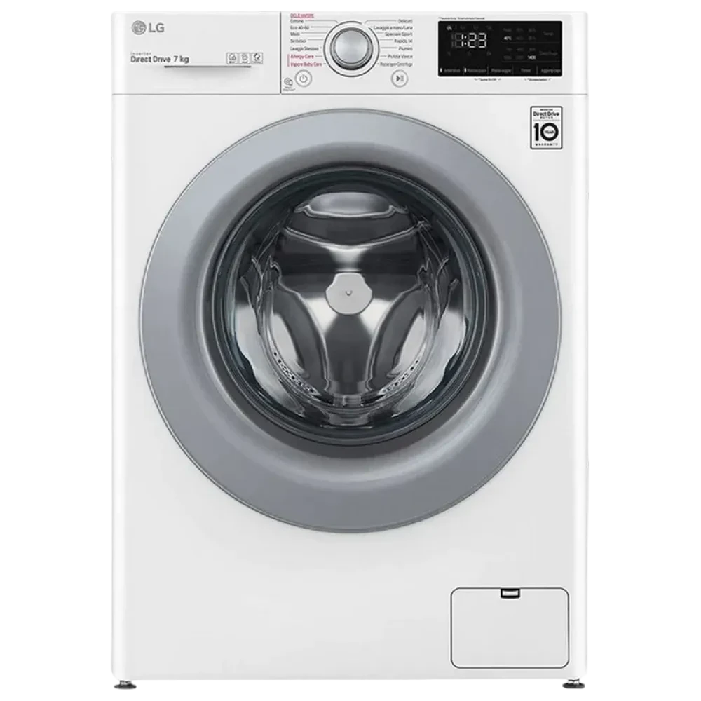 Mașină de spălat LG F2WV3S7S4E, 7kg, Alb