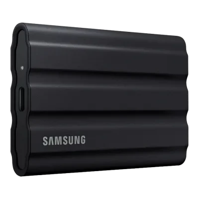 Внешний портативный SSD накопитель Samsung Portable SSD T7 Shield, 2 ТБ, Чёрный (MU-PE2T0S/WW)