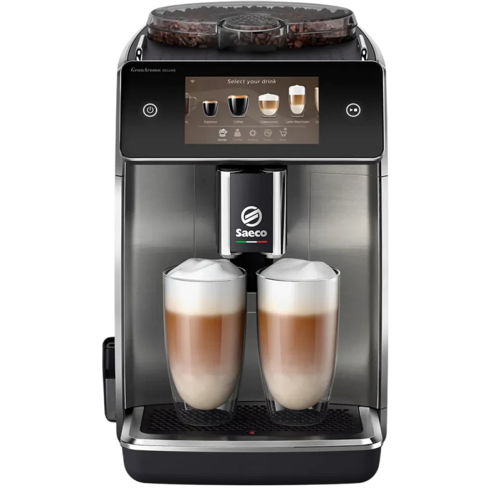 Aparat de cafea Saeco SM6685/00, Negru | Oțel inoxidabil