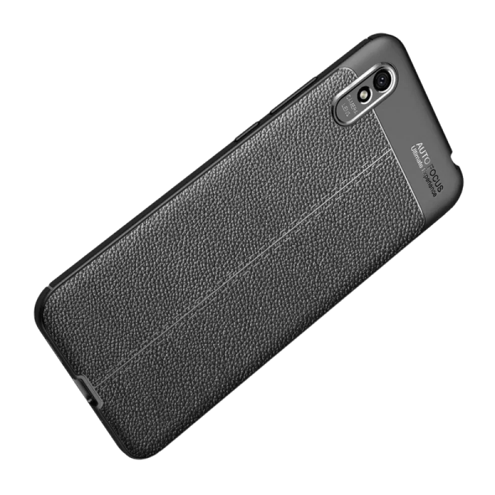 Husă Xcover RedMi 9A - Leather, Negru