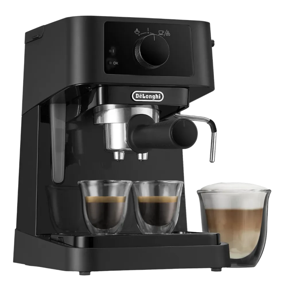 Cafetiera manuala DeLonghi EC230BK, 1100W, Negru