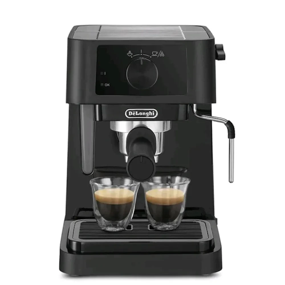 Cafetiera manuala DeLonghi EC230BK, 1100W, Negru