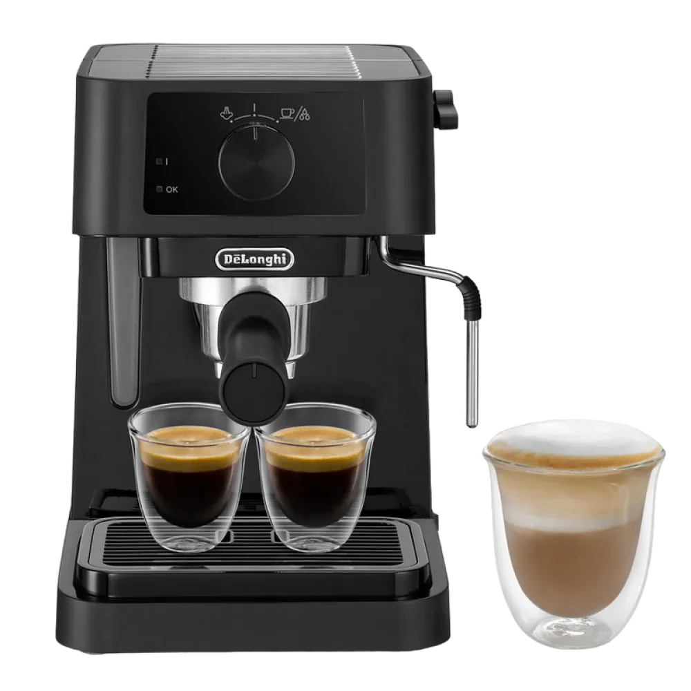 Cafetiera manuala DeLonghi EC230BK, 1100W, Negru