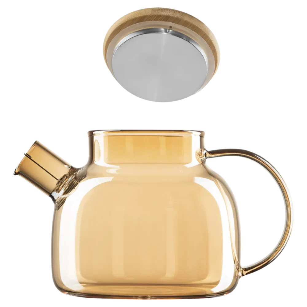 Ceainic cu infuzor Ardesto AR3010GBG, 1L, Transparent | Auriu